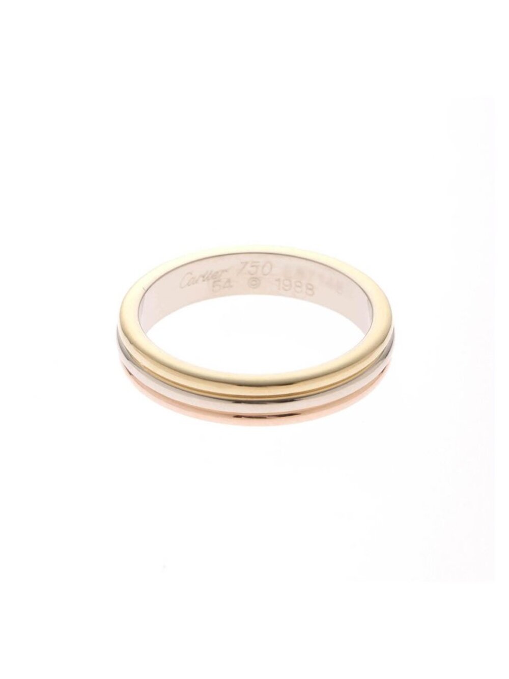 Cartier Trinity Band PG YG WG 54 Ring